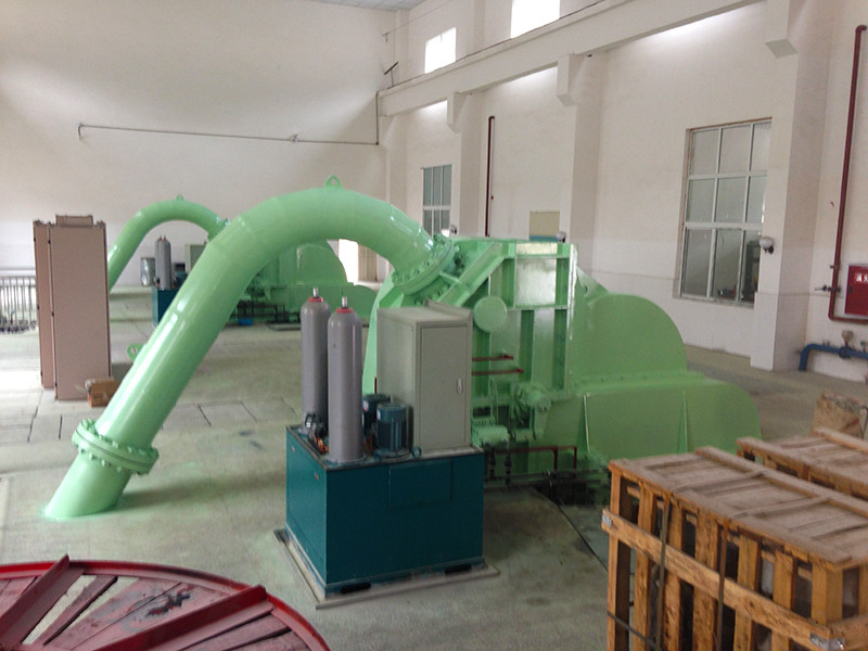 Hoofd Pelton turbine voor waterkrachtcentrales Capaciteit 5-50t Nominale frequentie 50/60Hz Borstelloze of thyristor excitatie modus