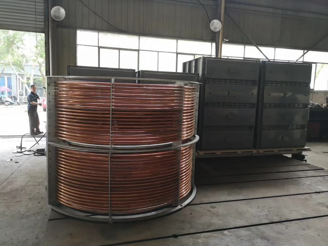 500x500x500 mm Luchtkoeler voor olie Koeler voor hydro-turbine Ontworpen om viscositeit van olie te hanteren 10-500 CSt Langdurig
