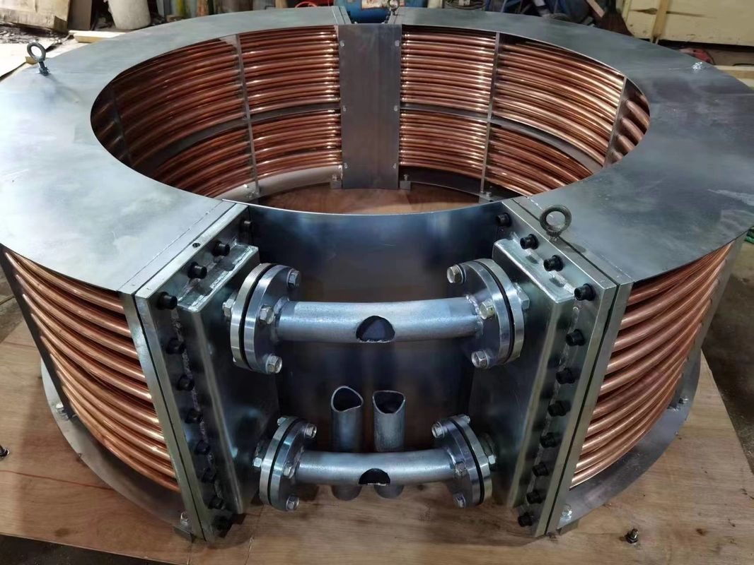 500x500x500 mm Luchtkoeler voor olie Koeler voor hydro-turbine Ontworpen om viscositeit van olie te hanteren 10-500 CSt Langdurig