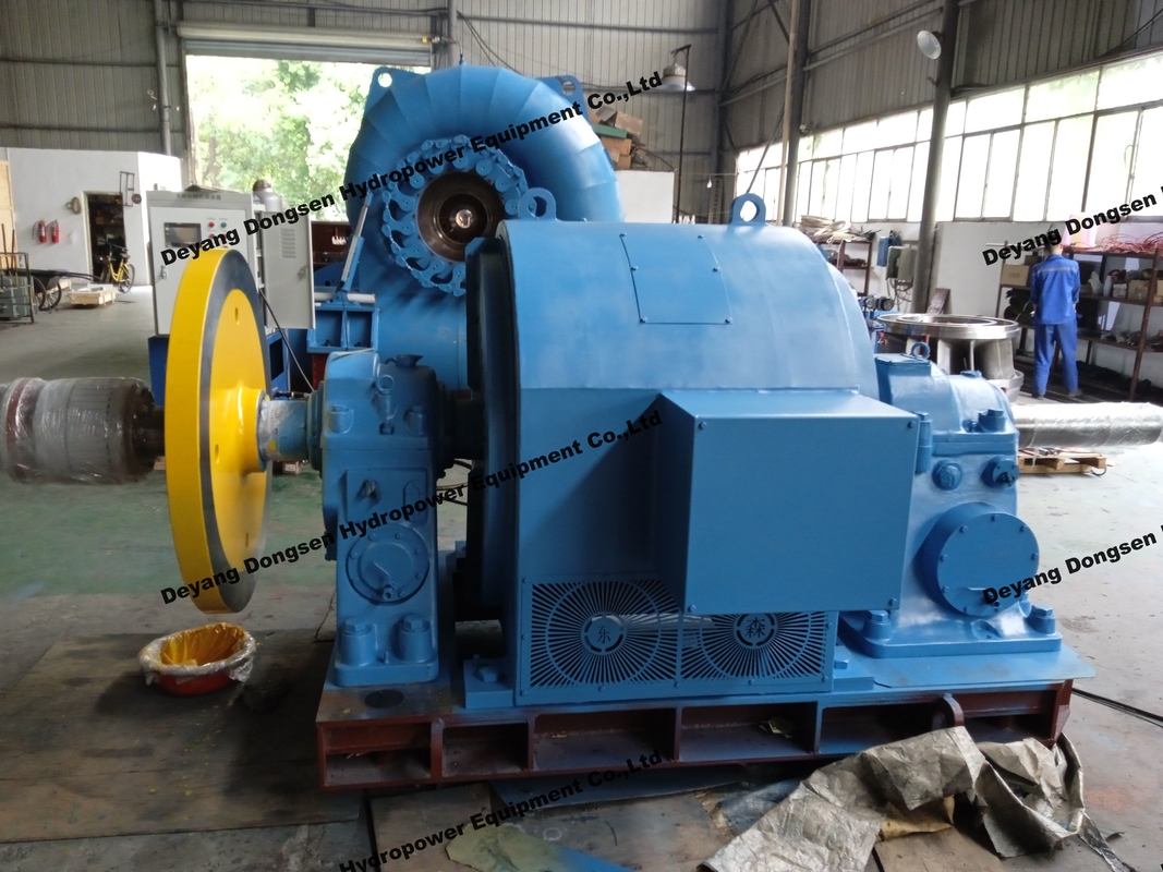 450-1000 RPM Francis waterturbine met micro governor Langdurige levensduur 50 jaar