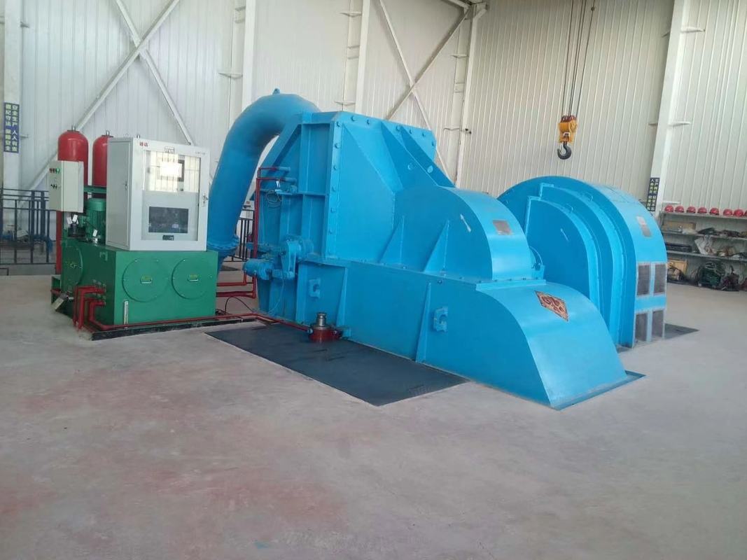 Vermogen 200kw-20mw Pelton-type turbinegenerator met thyristor-excitatiemodus