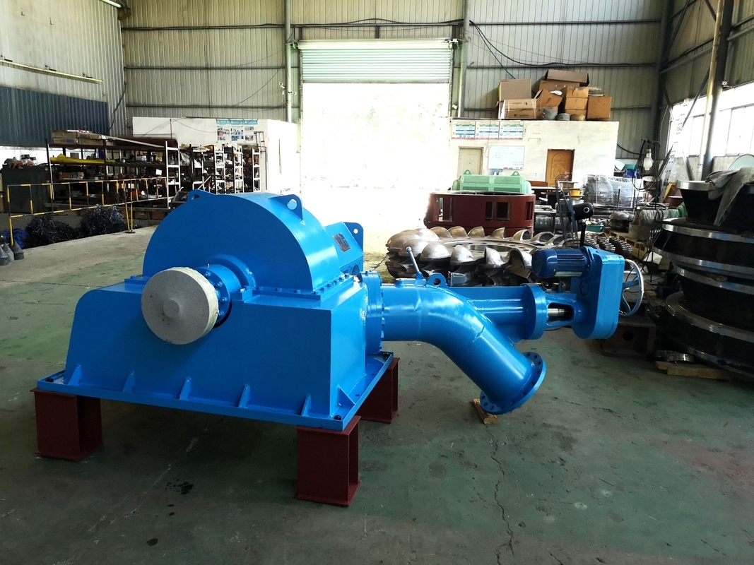 Turbo-turbinegenerator van 5 t tot 20 t voor waterkrachtcentrales met een hoog vermogen
