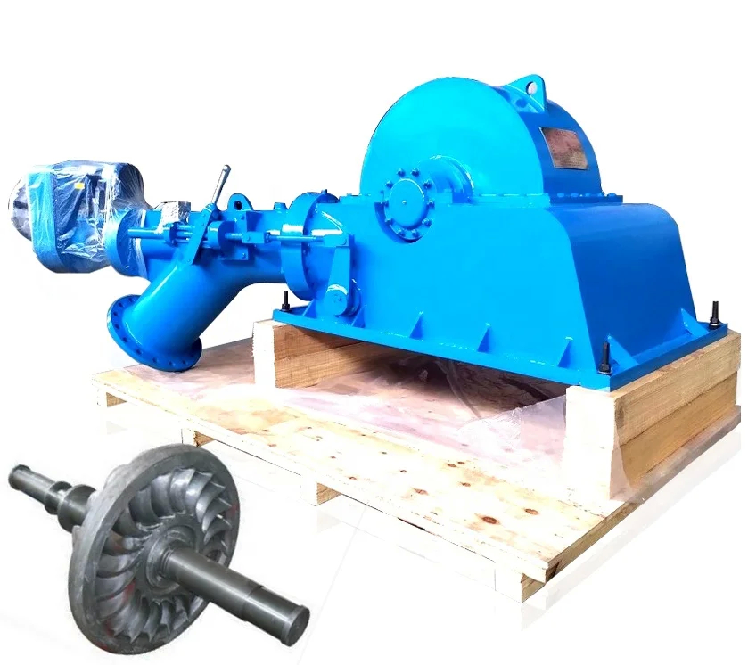 Hoge duurzaamheid Hydroturbine Generator voor waterkop 5m-500m Duurzame Hydroturbine