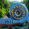 Precision Francis Turbine Generator Roestvrij staal Runner materiaal en nominale frequentie 50Hz/60HZ