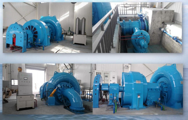 Kraftwerk met hoge capaciteit Francis Turbine Generator 300KW-20MW Nationale efficiëntie 90%-96%