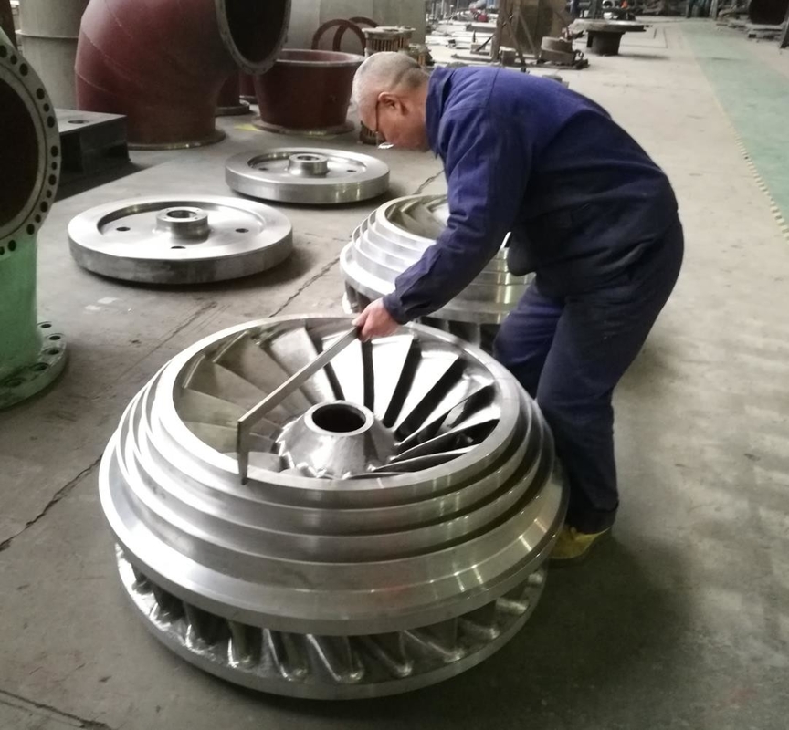 Gepersonaliseerde luchtgekoelde waterturbinegenerator met roestvrij staal runner 450-1000 RPM