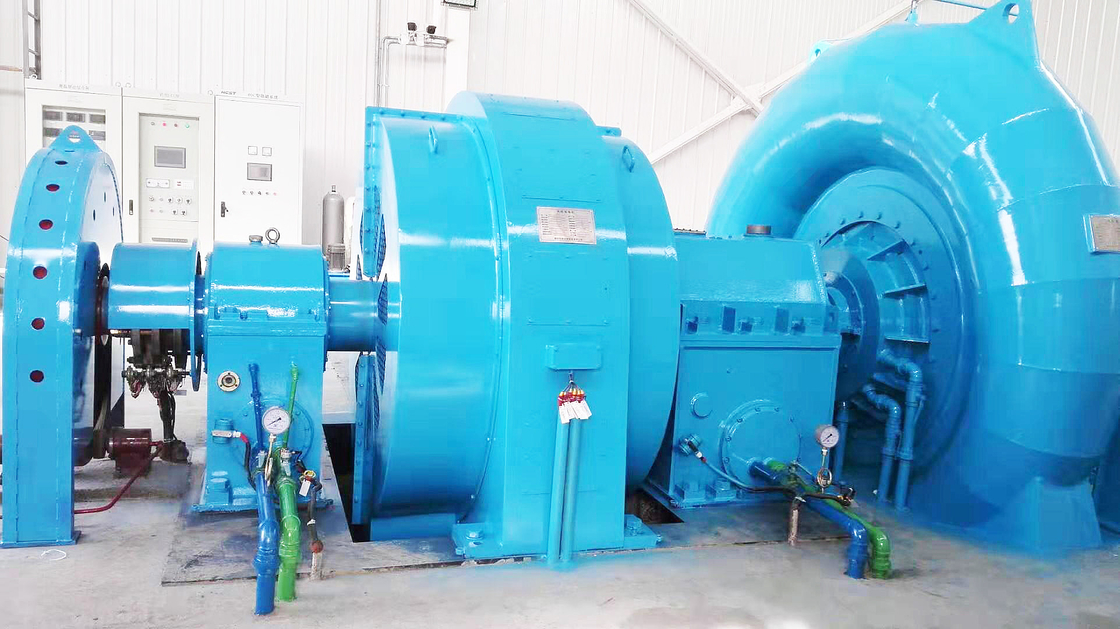 Duurzaamheid Hydroturbinegenerator met aangepast model 5m-500m Waterkop 50HZ/60HZ Frequentie