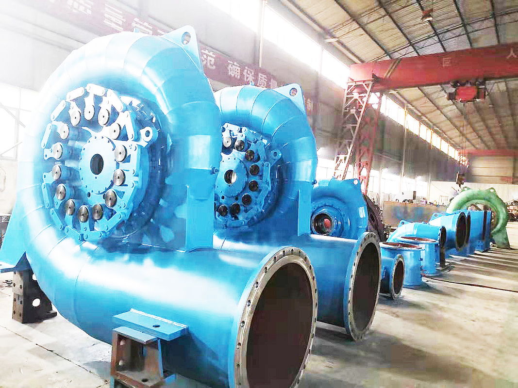 Francis Hydroturbinegenerator met 88-96% efficiëntie voor 50HZ/60HZ frequentie bij de productie van waterkracht