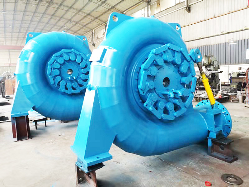 Stalen roestvrij staal Francis Hoogkop Waterturbine Op maat gemaakte 50HZ/60HZ Model 5m-500m Hoofd
