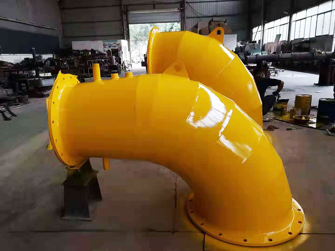 Francis - de Turbogenerator van het type500kw Water in Hydroelektrische centrale Gele Kleur