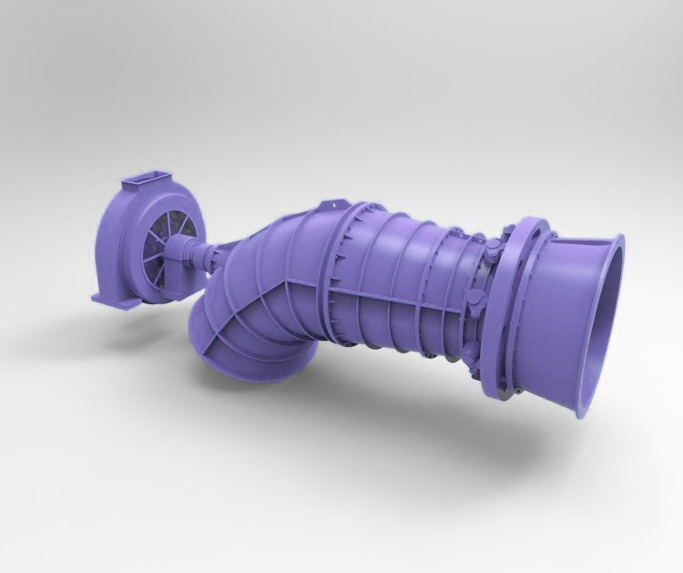 Duurzaamheid Op maat gemaakte waterturbinegenerator 450-1000 tpm 5m-500m Waterkop 50HZ/60HZ