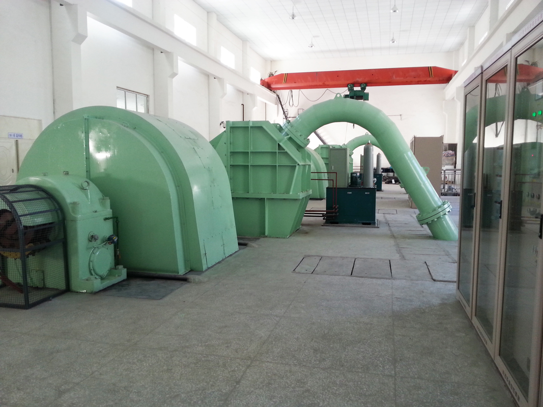 100kw-50mw 6-10kV F nominale frequentie Pelton turbinegenerator met roestvrijstalen loop