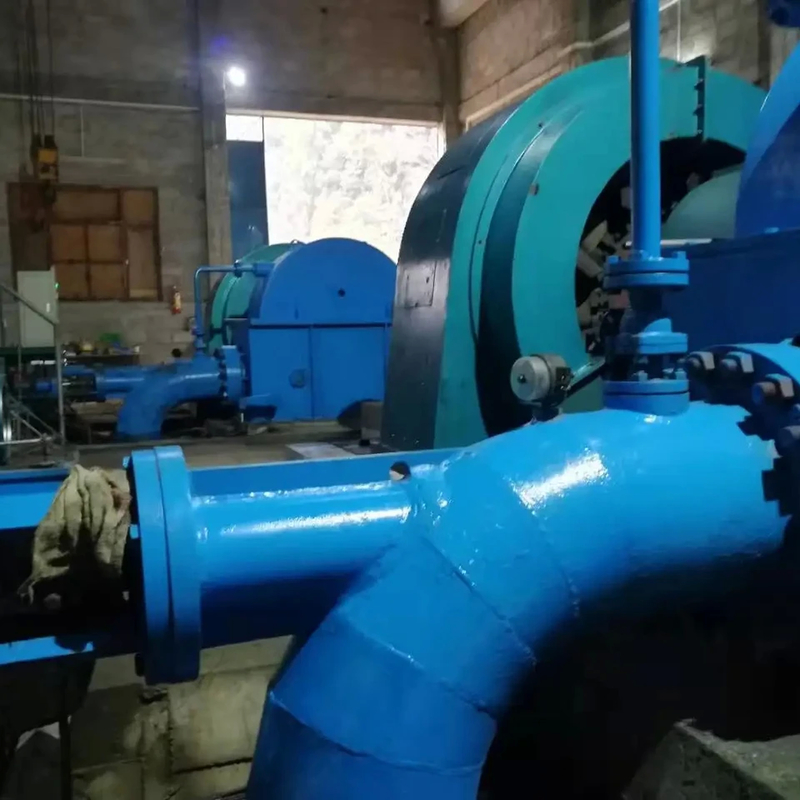 Efficiëntie Roestvrijstalen Turgoturbine Generator 500-3000rpm 50Hz/60Hz 200kW-30MW Nominaal vermogen