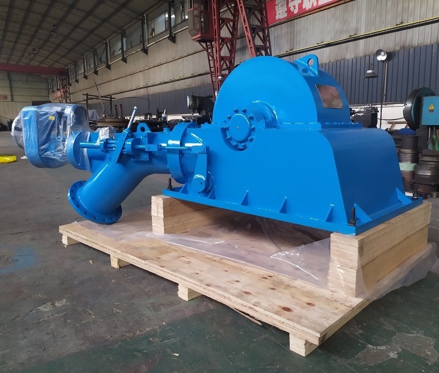 Turbo-turbinegeneratoren met een micro-regelaar voor gelijkstroomvoorziening voor waterkrachtcentrales