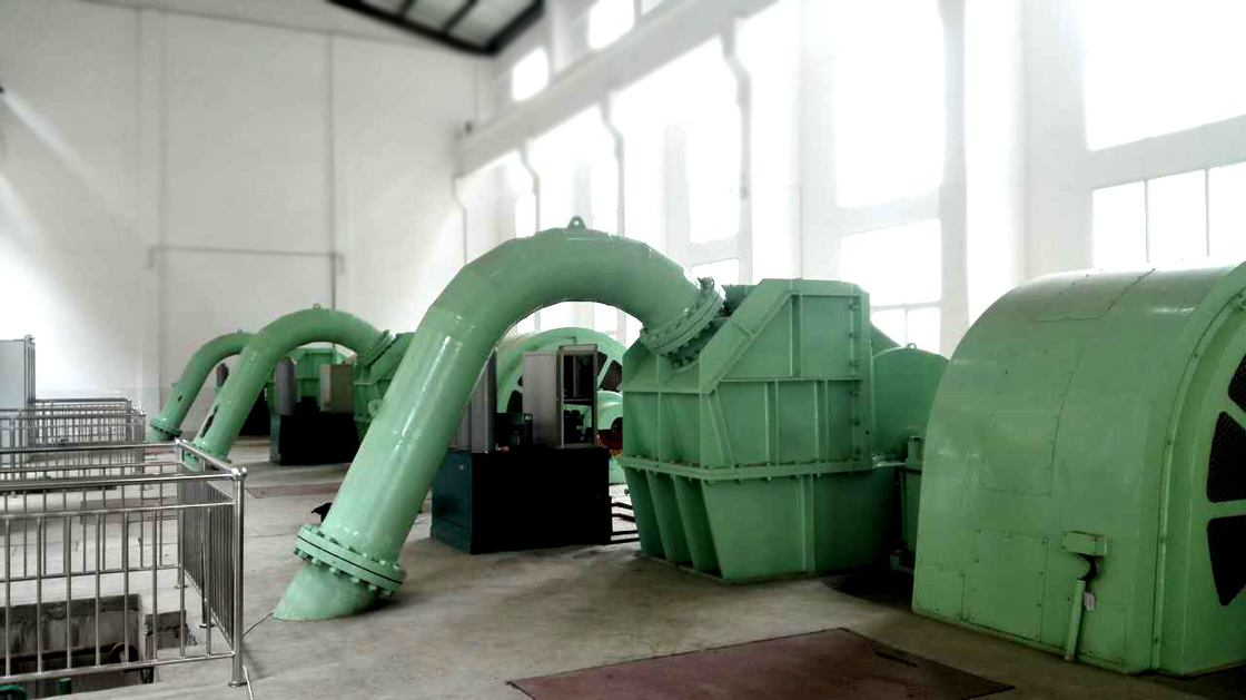 Duurzaamheid Stalen hydroturbine generator 5m-500m Waterhoofd Frequentie 50/60HZ Voor energieopwekking