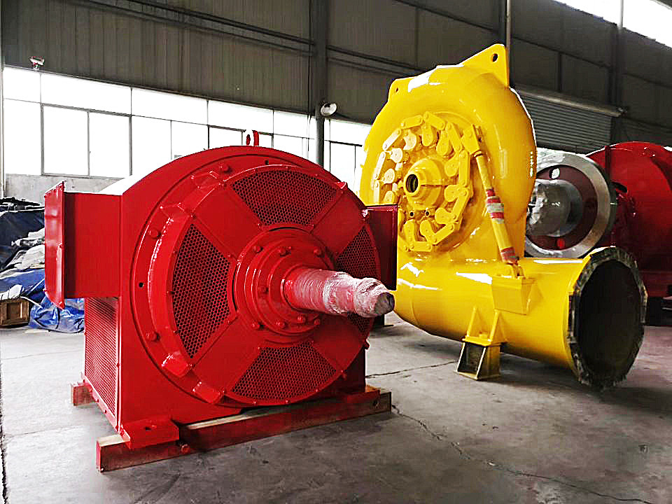 20m-300m Efficiëntie Verticale Hydro Francis Stoomturbine Generator SS voor energiecentrales