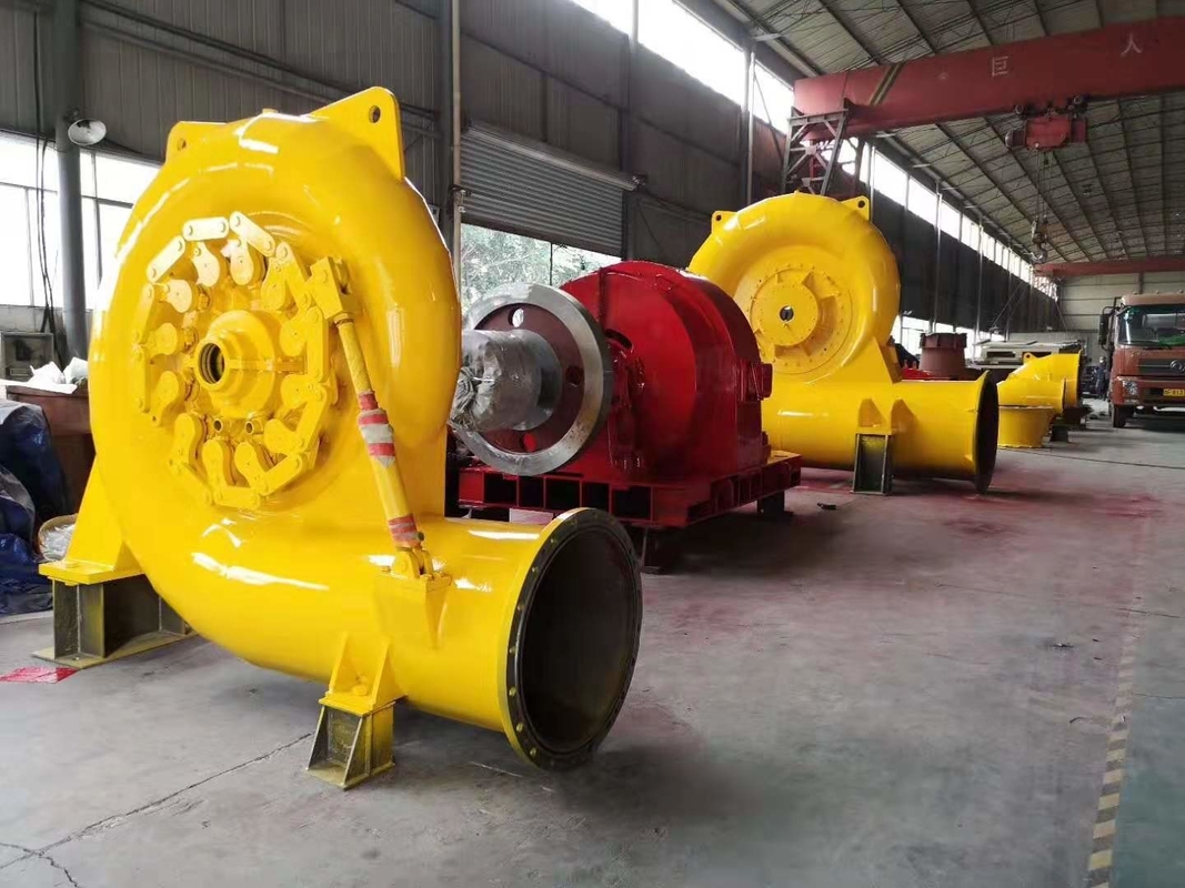 Verticale of horizontale installatie 450-1000 RPM Francis turbinegenerator met automatische bediening