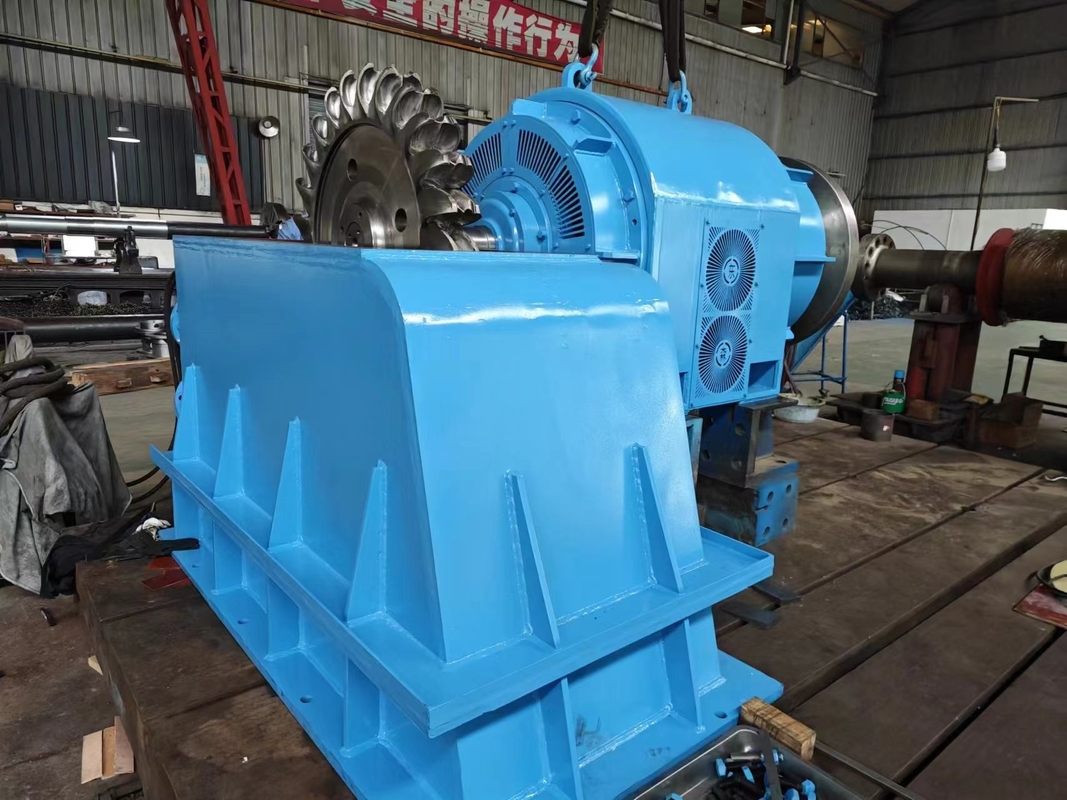 500KW-10MW waterturbine generator Werkt bij 450-1000rpm voor verschillende waterhoofdhoogten