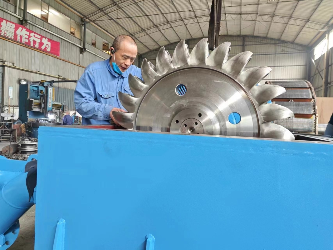 500-20 000kw staalhydroturbinegenerator voor frequentie-energieopwekking bij verschillende waterhoofden