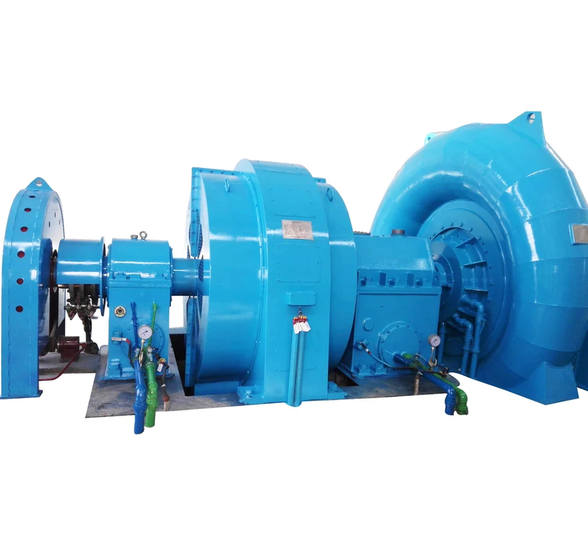 Efficiëntie Roestvrij staal Francis Turbine Generator 400V-10kV Automatische besturing Verticaal/horizontaal