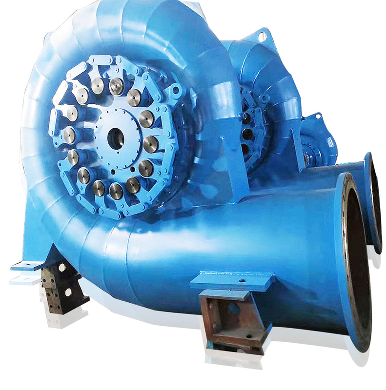Duurzaamheid Stalen waterturbinegenerator met 50HZ/60HZ frequentie voor verschillende waterhoofden