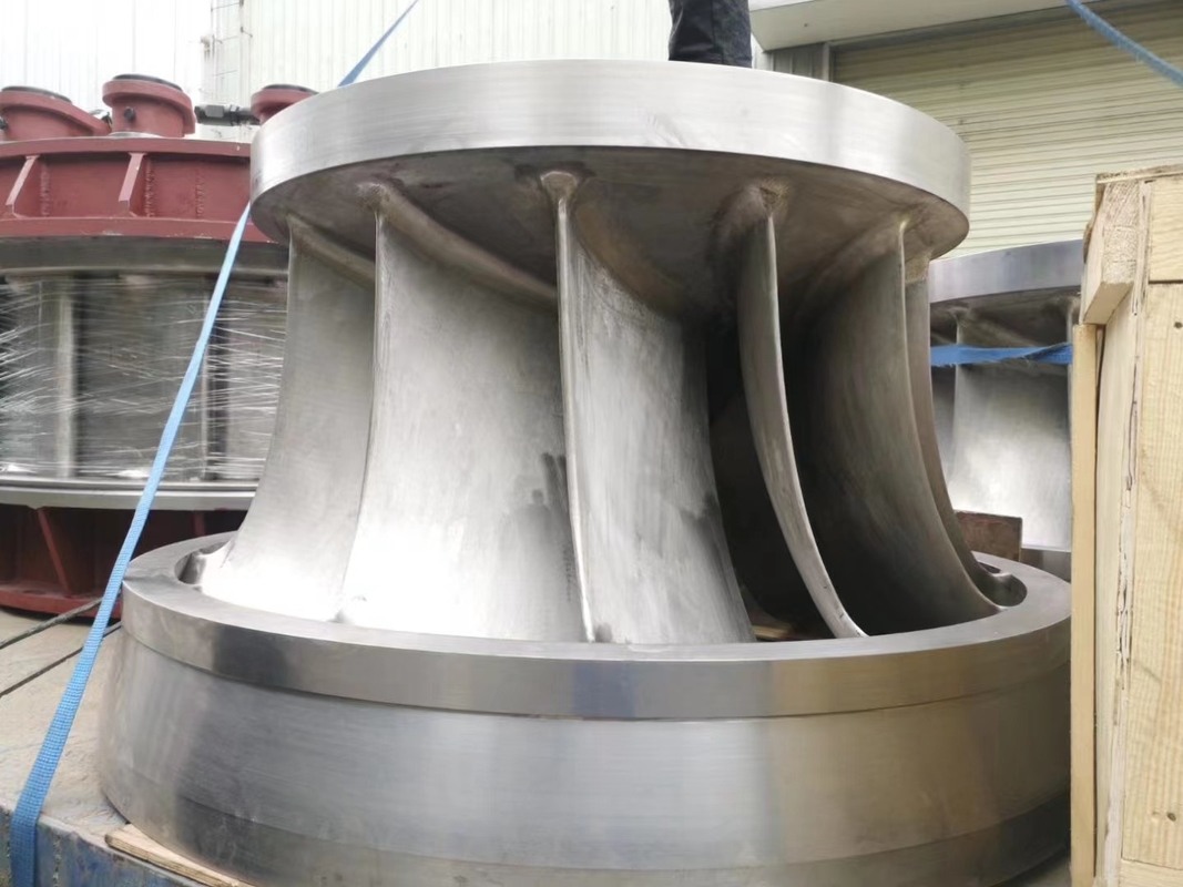 Op maat gemaakte waterturbinegenerator voor elektriciteitscentrales met roestvrijstalen loper voor waterkrachtcentrales