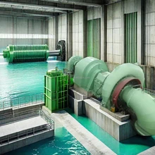 Efficiëntie Waterturbinegenerator met automatische bediening - Horizontale installatie - Aanpasbare kleur
