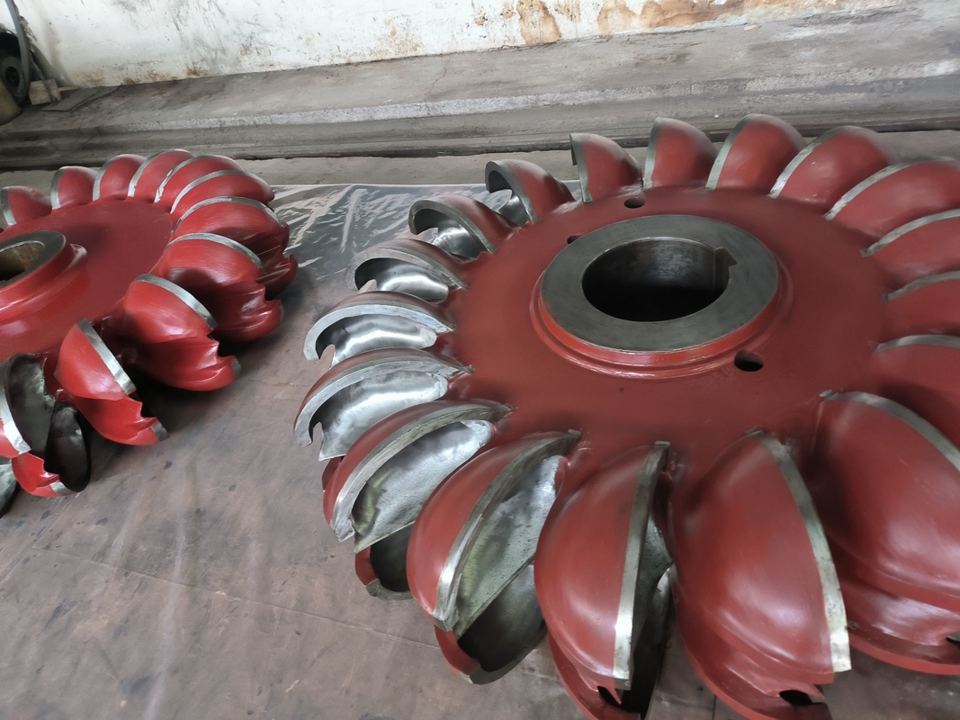 Precision Hydro Turbine Runner met wisselbaar blad Anti-corrosie met roestvrij staal of koolstofstaal
