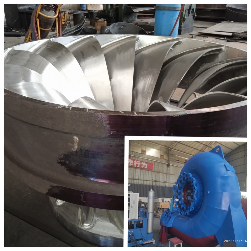 Nominale wateroppervlakte van 20 m tot 300 m Impeller Francis Turbine Generator Roestvrij staal