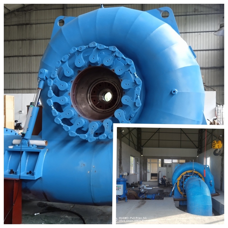 Verticale of horizontale waterturbinegenerator met automatische bediening