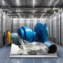 Lucht- en waterkoeling waterturbine-generator met op maat gemaakte corler