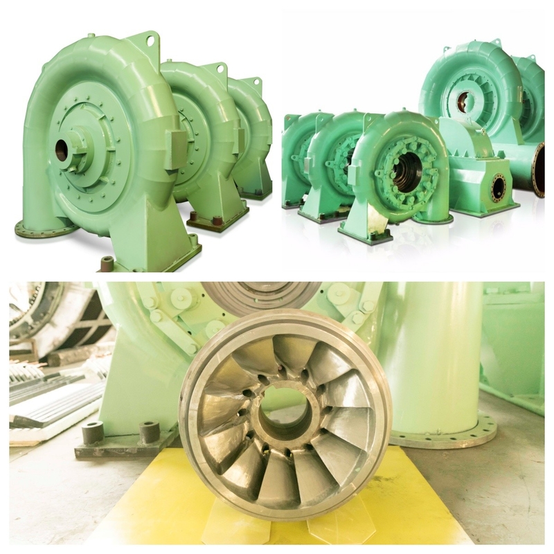 Stalen waterturbine borstelloze opwinding generator voor 5m-500m water hoofd