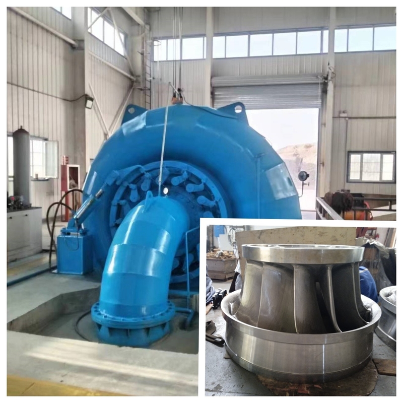 Stalen waterturbine borstelloze opwinding generator voor 5m-500m water hoofd