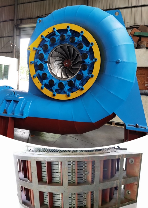Waterhoofd 20m-200m Francis Hydro Turbines Generator met 88-96% efficiëntie en prestaties