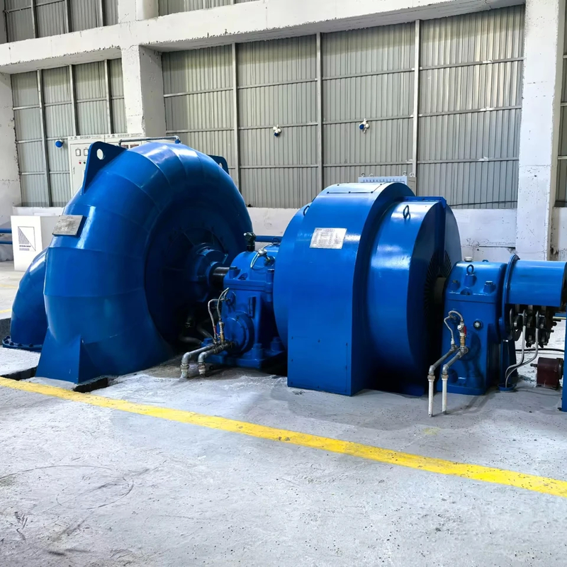 Verticale Francis-turbinegenerator met een verstelbaarheid van 450-1000 RPM voor laagwaterkoppen van 20-300M