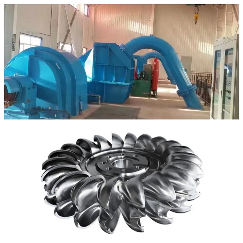 500-3000 r/min Versnellingsbereik Turbinegenerator van het Pelton-type met borstelloze excitatie