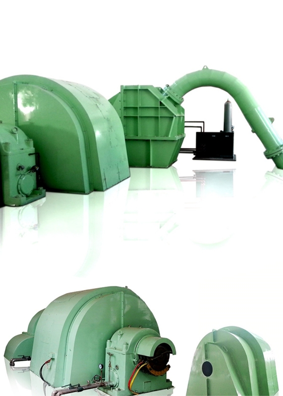 Aanpasbaar Ontwerp Flow 0.48 M3/s Tot 1.23 M3/s PeltonRader Turbine Generator voor Waterkrachtcentrales