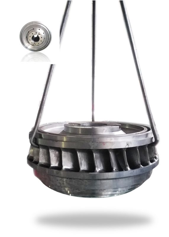 Waterkrachtopwekking Hydro Turbine Rotor met Aangepaste Bladlengte en 300rpm Nominale Rotorsnelheid