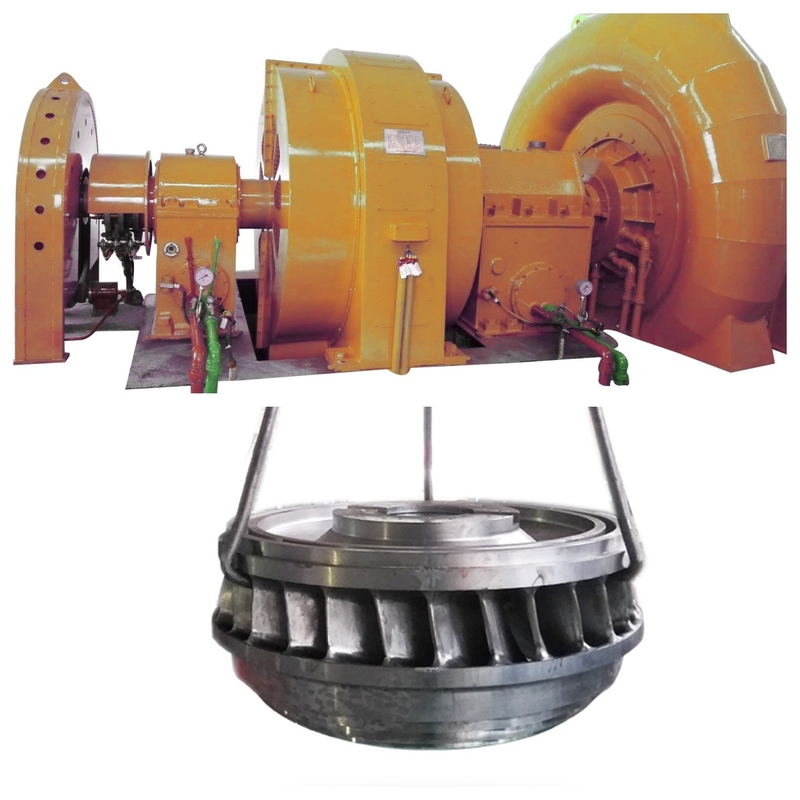 Precision Francis Turbine Generator Roestvrij staal Runner materiaal en nominale frequentie 50Hz/60HZ