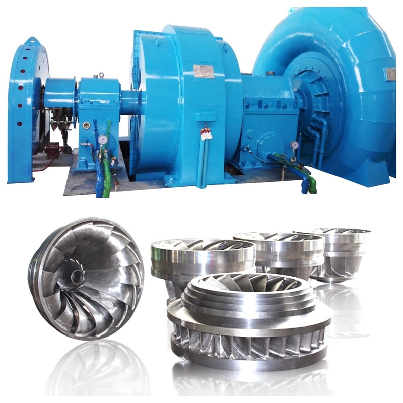 450-1000 RPM Nominale snelheid Francis Waterturbine Generator voor waterkrachtopwekking