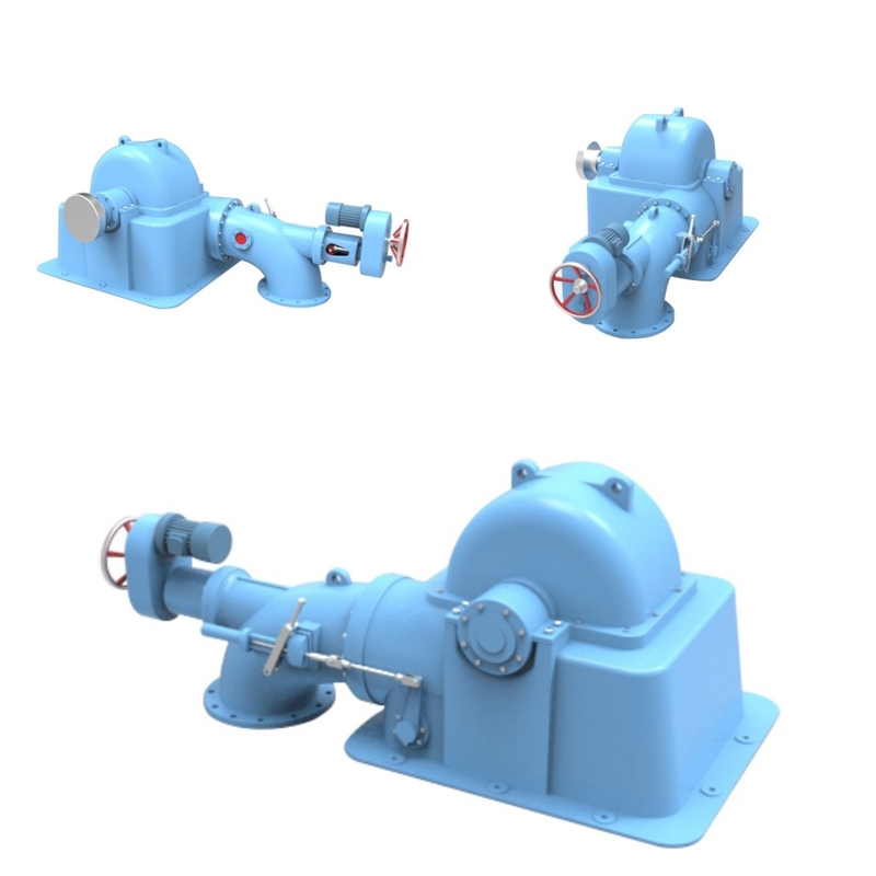 Verticale / horizontale installatiemethode 500kW Turgo Turbine Hydro Generator met AVR aangepast