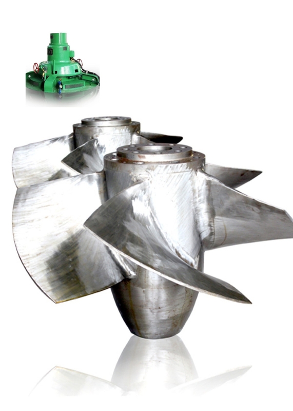Gepersonaliseerde Kaplan Hydroturbine Generator Runner Diameter 0,6-2m Voor Output