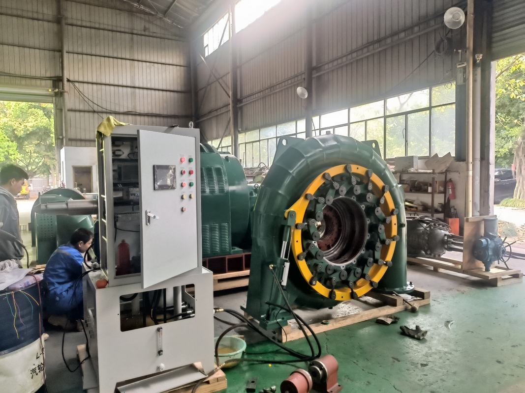 Grote buisdiameter DN2250-3200mm Francis Waterturbine Generator voor waterkrachtopwekking met een hoog doorstromen