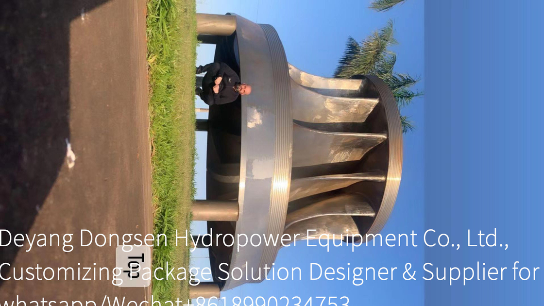Gepersonaliseerde blaadhoogte roestvrij staal waterturbine runner voor langdurige energieproductie