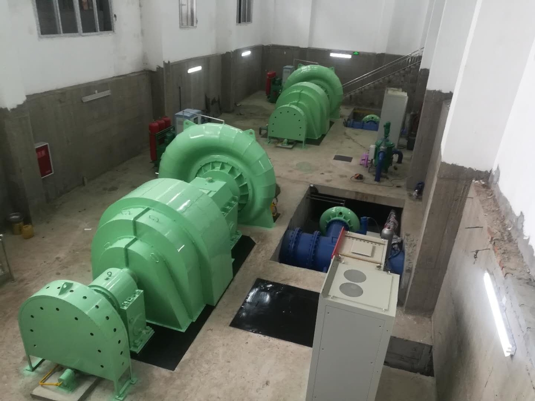 Isolatie Klasse F/F Borstelloze opwinding Francis turbinegenerator voor en stabiele energieopwekking
