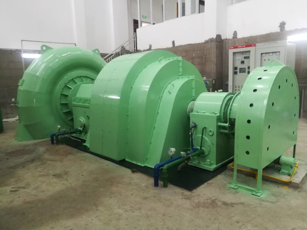 Isolatie Klasse F/F Borstelloze opwinding Francis turbinegenerator voor en stabiele energieopwekking