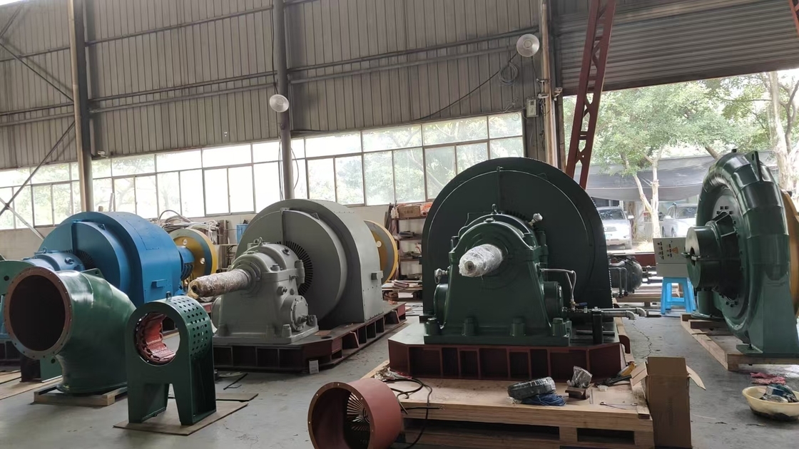 Verstelbare blaadtype roestvrijstalen waterturbine runner met 1000rpm nominale rotorsnelheid en 1-5 meter uitlaatdiameter