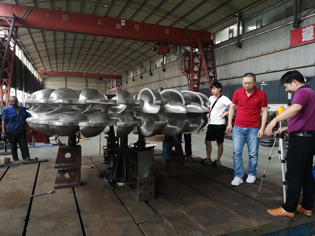 Op maat gemaakte inlaatdiameter 1-5 meter Hydro turbine runner met en Nominale rotorsnelheid 100rpm 200rpm 300rpm 500rpm 1000rpm