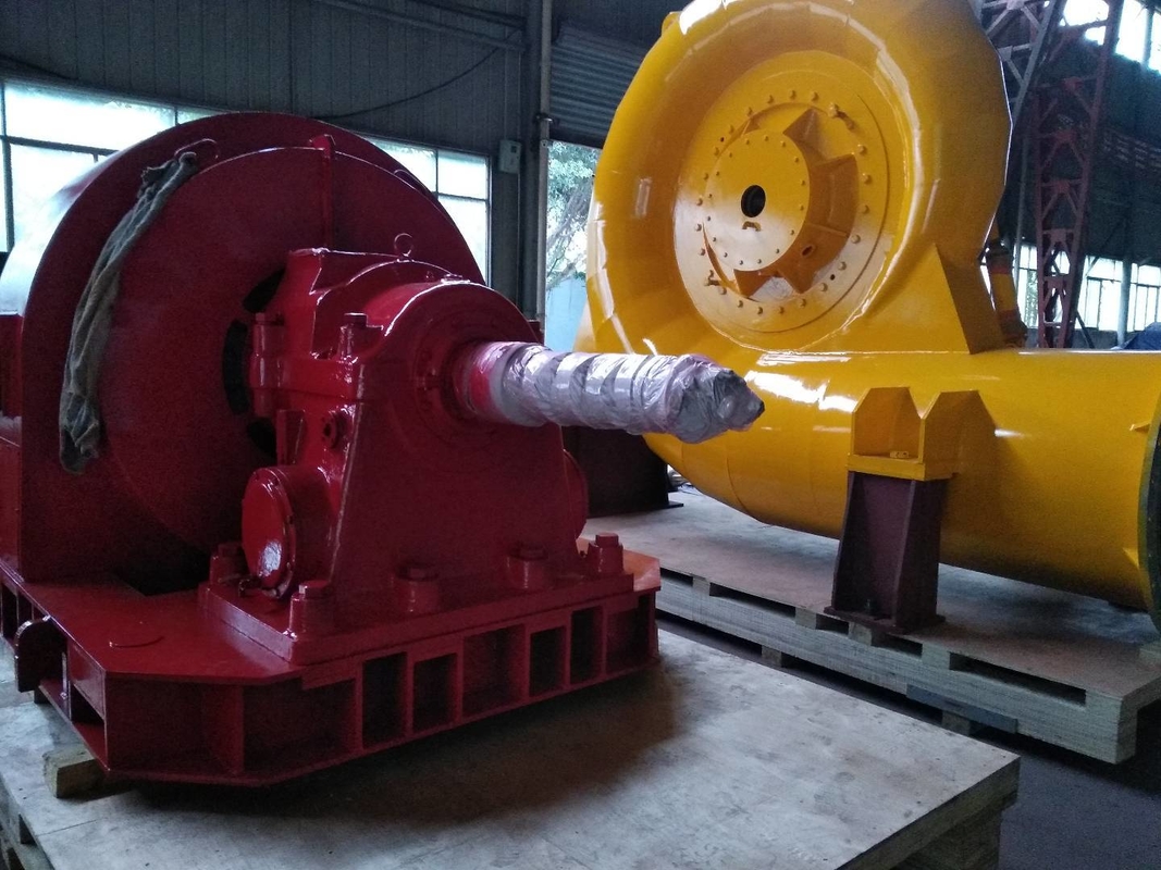Aluminiumlegeringsblad Horizontale of verticale indeling Hydro-elektrische turbine voor 100kw-20mw vermogen bereik efficiëntie