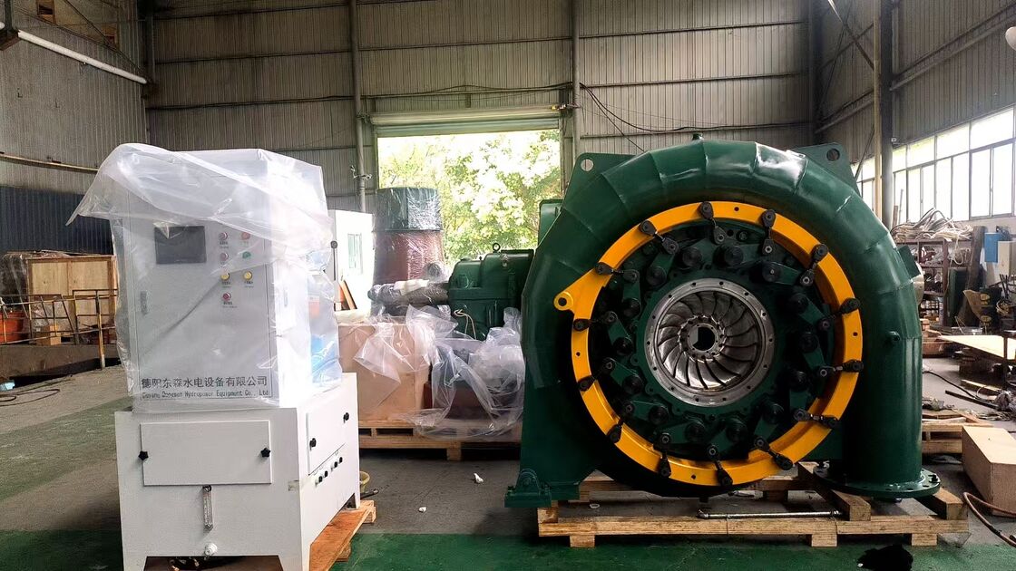 150 RPM-1000 RPM Francis Waterturbine Generator met 300 kW tot 20 MW Power Output en Automatische Governor Control